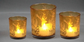 glass candle holder
