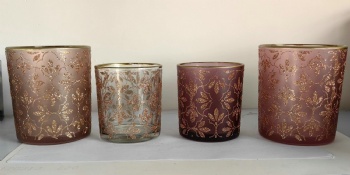 glass candle holder