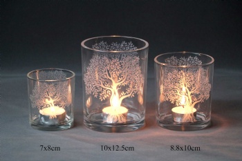 candle holder glass