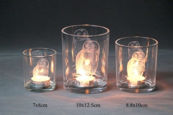 glass candle holder
