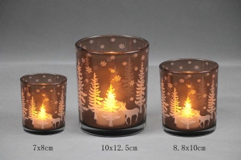 glass candle holder