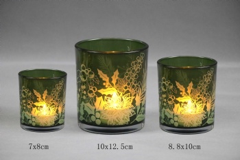 glass candle holder