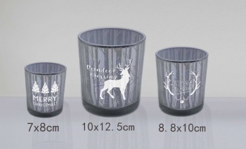 glass candle holder