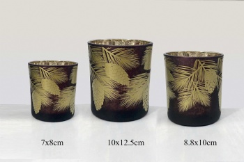 glass candle holder
