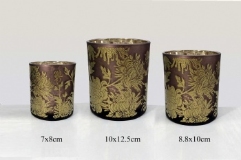 glass candle holder