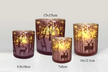 glass candle holder