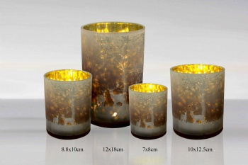 glass candle holder