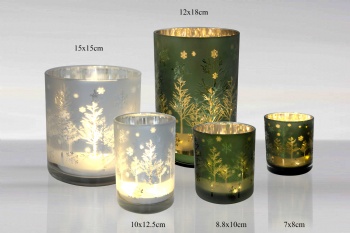 glass candle holder