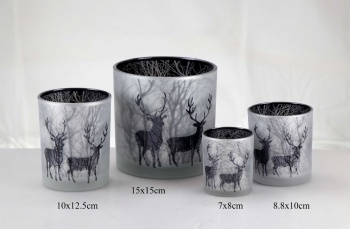 glass candle holder