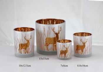glass candle holder