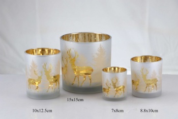 glass candle holder