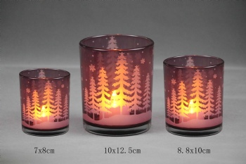 glass candle holder