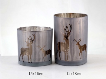 glass candle holder