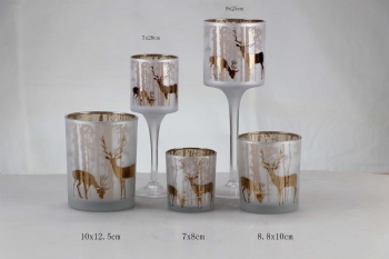 glass candle holder