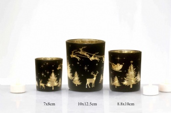 glass candle holder