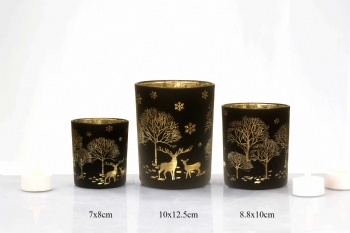 glass candle holder