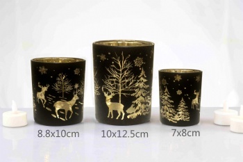 glass candle holder