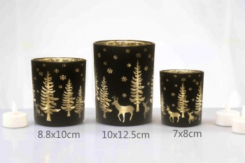 glass candle holder