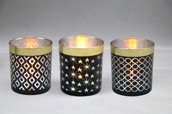 glass candle holder