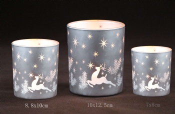 glass candle holder