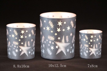 glass candle holder