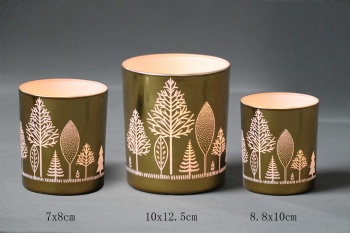 glass candle holder
