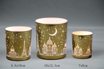 glass candle holder
