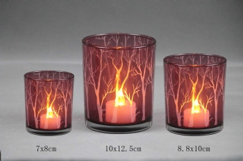 glass candle holder